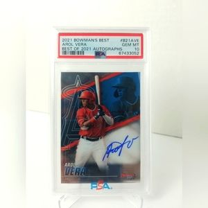 2021 Bowman's Best Arol Vera Auto # B21-AVE PSA 10 GEM MINT
